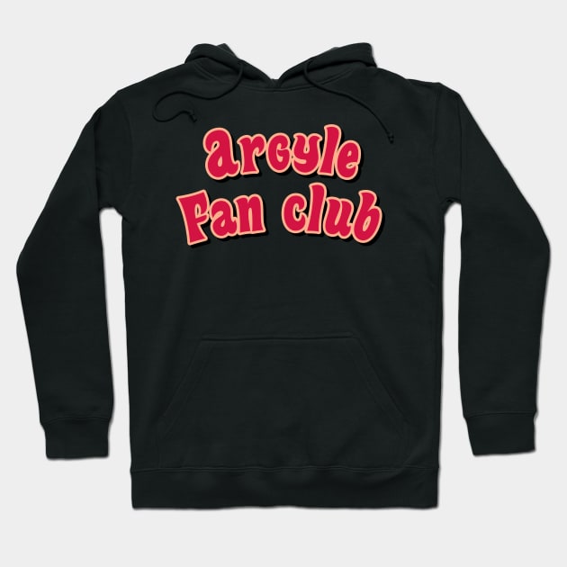 Argyle fan club red Hoodie by maoudraw